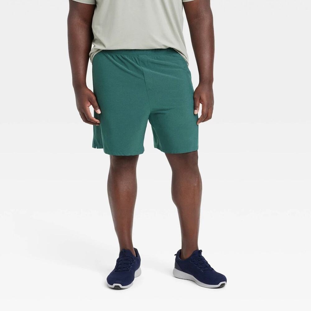 All in Motion Men's 8" Everyday Woven Shorts Moss Green XL